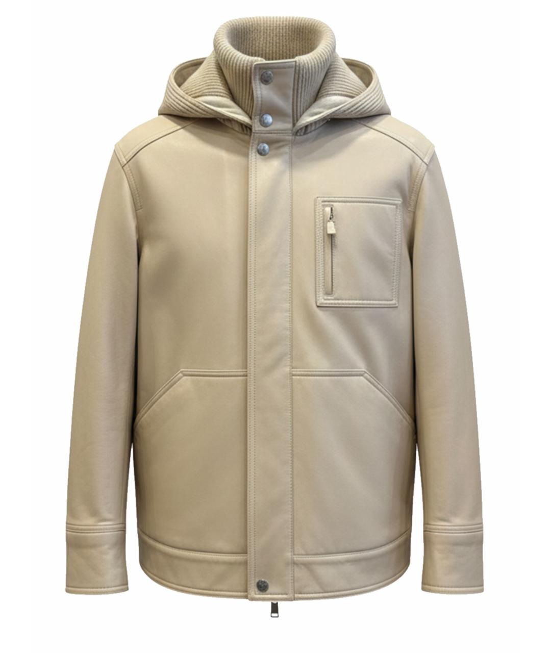 LORO PIANA Бежевая шерстяная куртка, фото 1