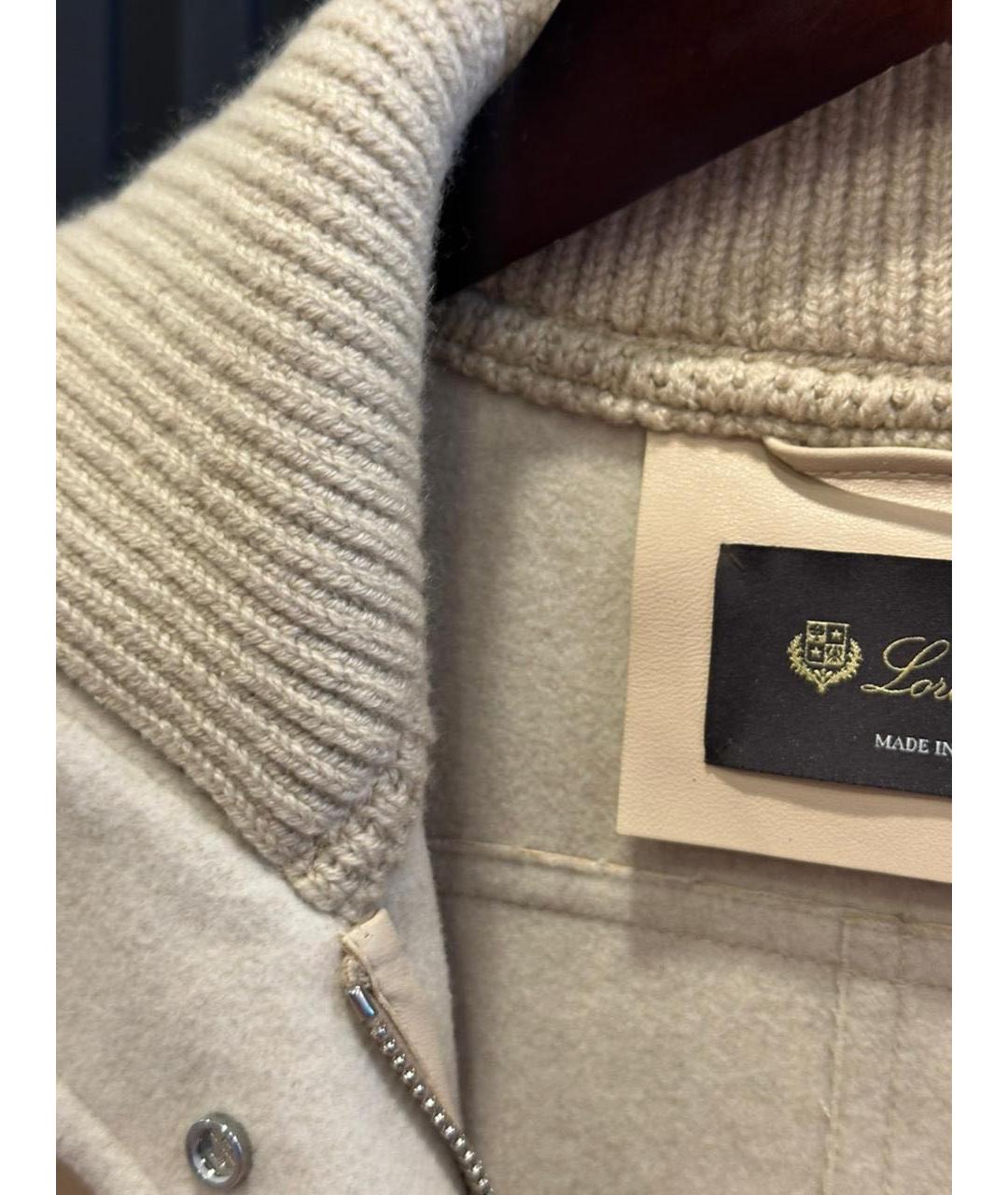 LORO PIANA Бежевая шерстяная куртка, фото 6