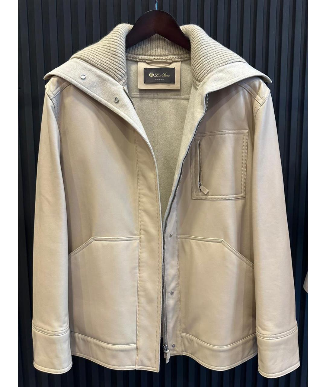 LORO PIANA Бежевая шерстяная куртка, фото 7