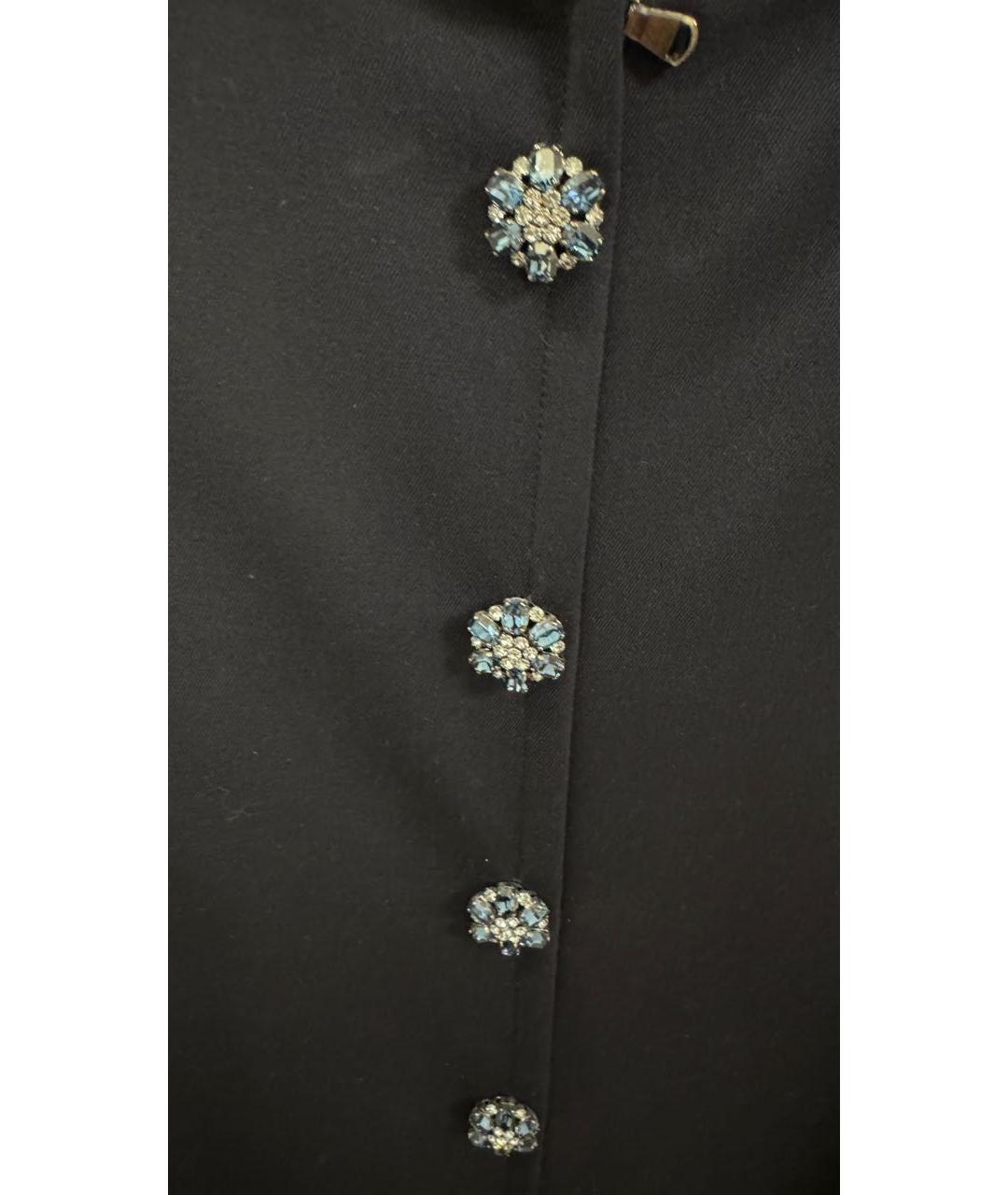 DOLCE&GABBANA Темно-синее шерстяное повседневное платье, фото 5