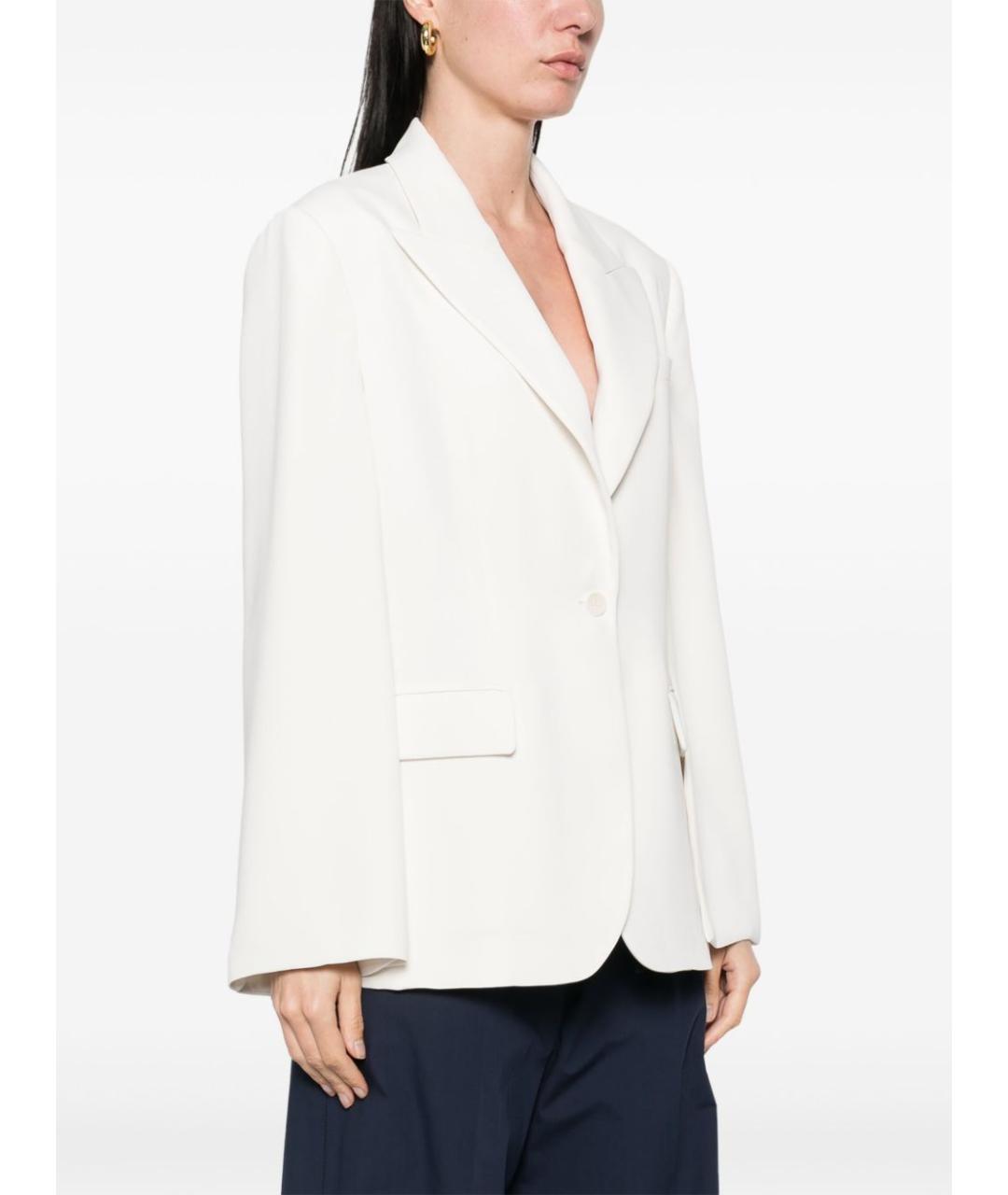 P.A.R.O.S.H. Бежевый полиэстеровый жакет/пиджак, фото 5