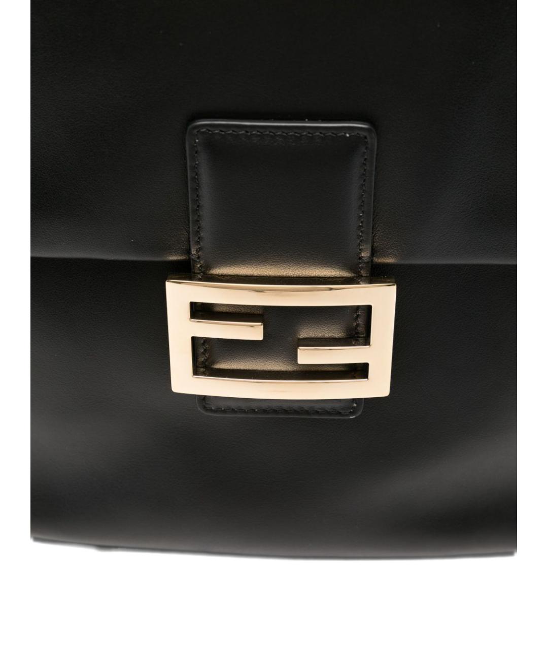 FENDI Черный кожаный рюкзак, фото 5