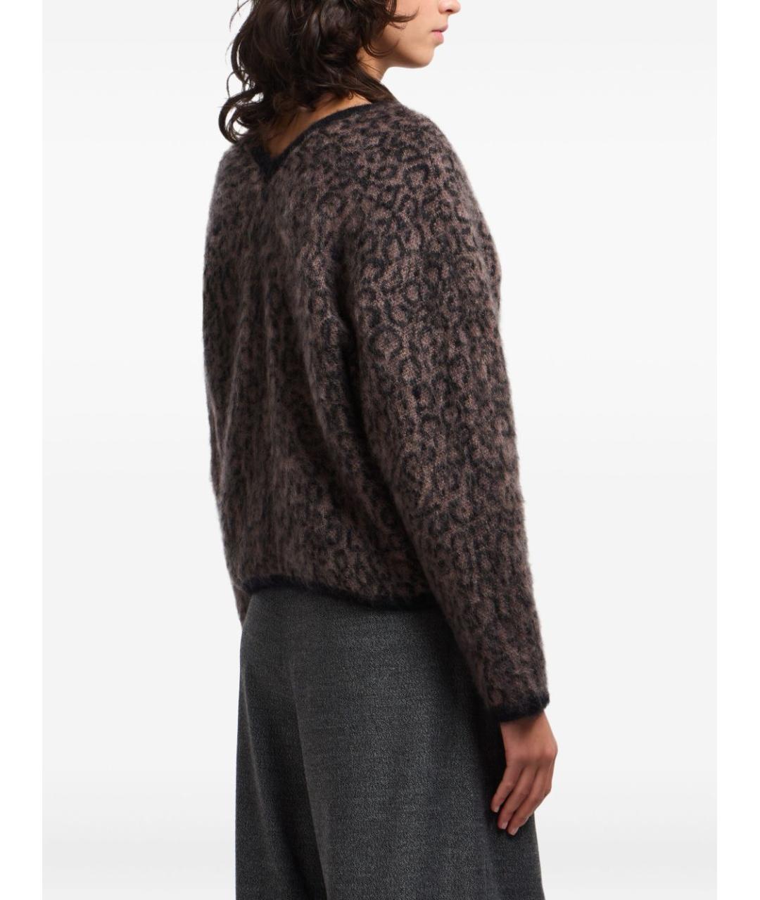 EMPORIO ARMANI Черный шерстяной кардиган, фото 4