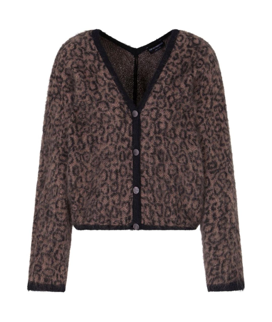 EMPORIO ARMANI Черный шерстяной кардиган, фото 1