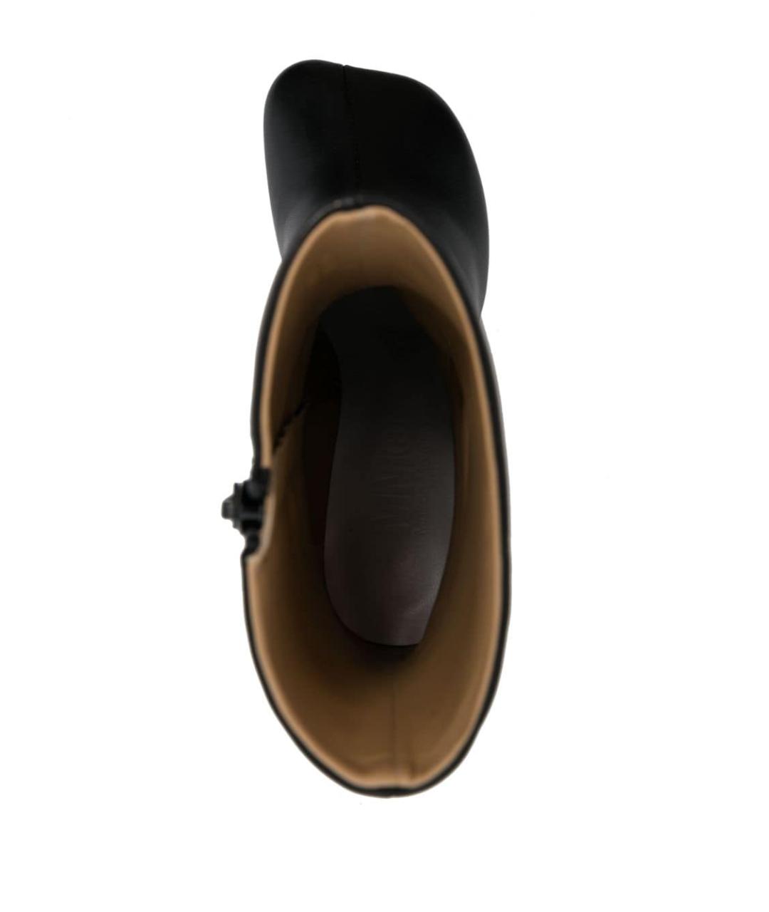 MM6 MAISON MARGIELA Черные кожаные сапоги, фото 2