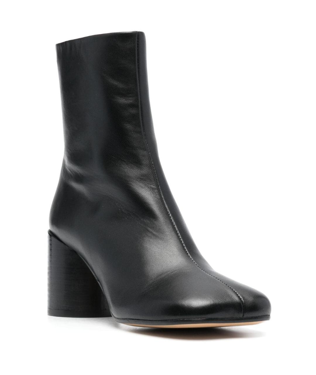 MM6 MAISON MARGIELA Черные кожаные сапоги, фото 3