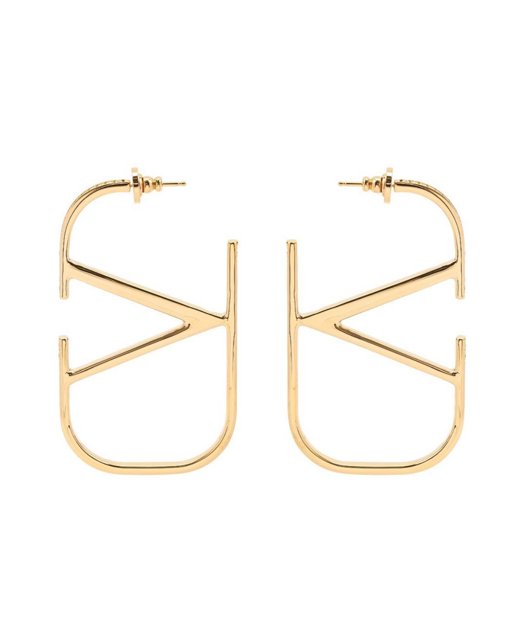 VALENTINO Золотые металлические серьги, фото 1