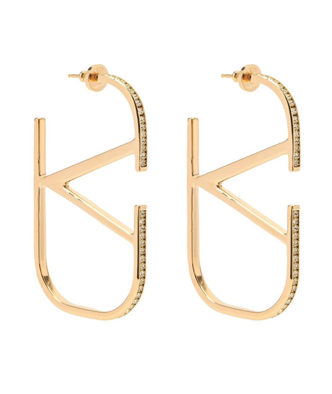 VALENTINO Золотые металлические серьги, фото 2