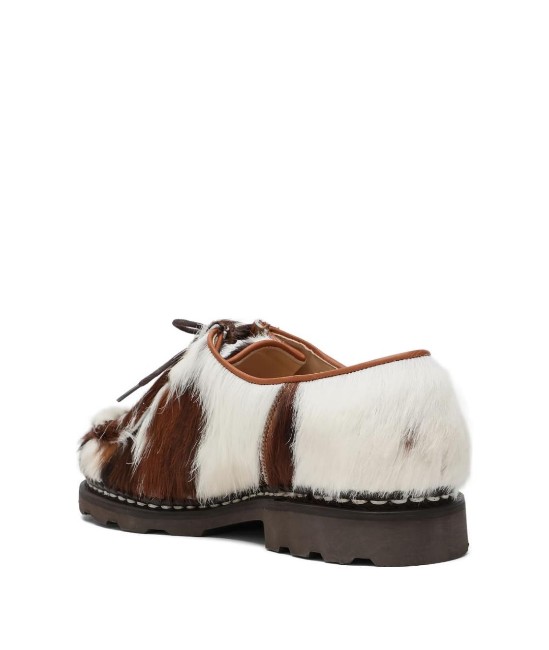 PARABOOT Коричневые кожаные низкие ботинки, фото 3