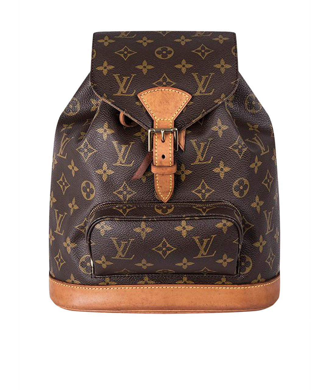 LOUIS VUITTON Коричневый кожаный рюкзак, фото 1