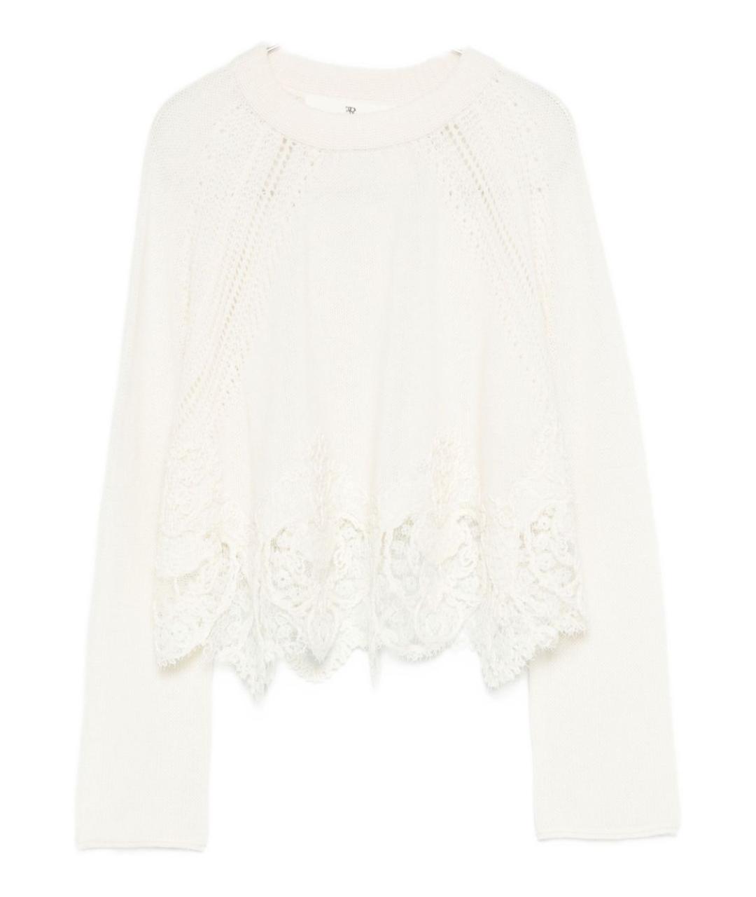 ERMANNO SCERVINO Белый кашемировый джемпер / свитер, фото 1