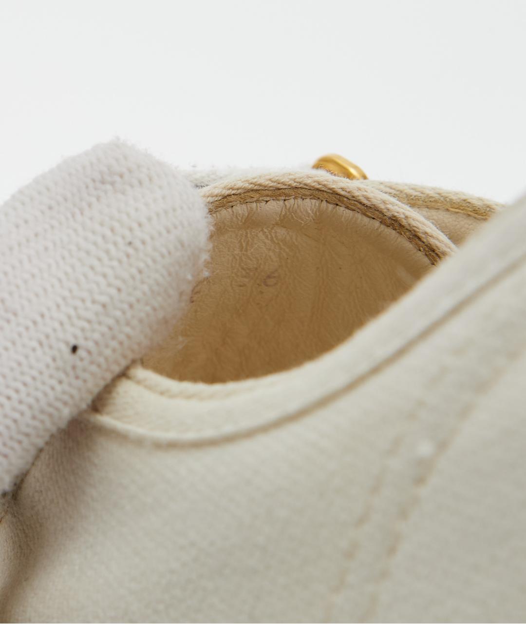 CHRISTIAN DIOR Белые текстильные кеды, фото 5