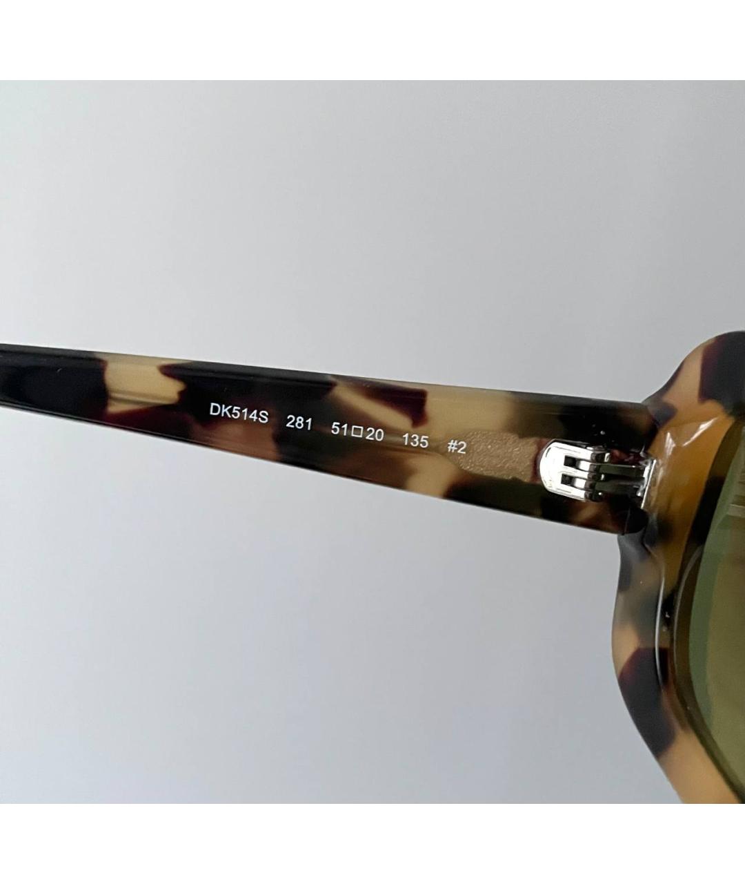 DKNY Коричневые пластиковые солнцезащитные очки, фото 7