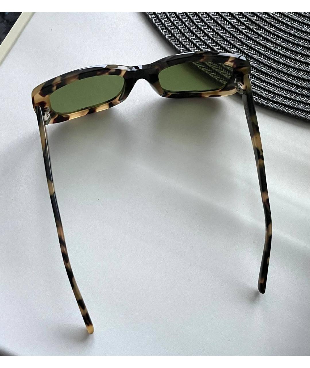 DKNY Коричневые пластиковые солнцезащитные очки, фото 5