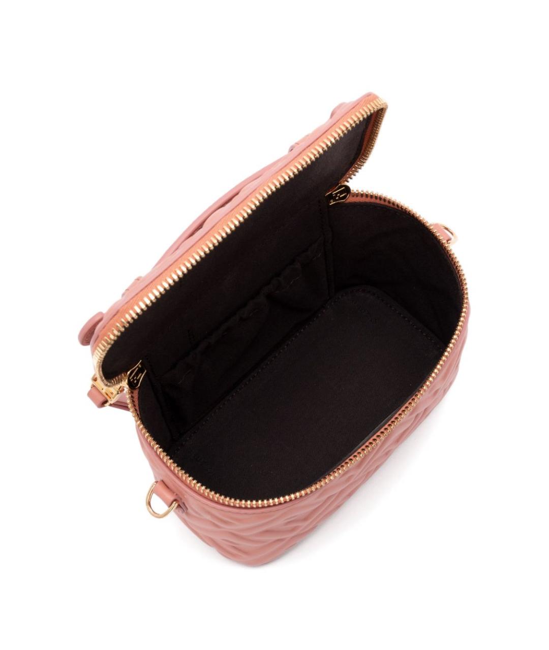 FENDI Розовая кожаная сумка через плечо, фото 2