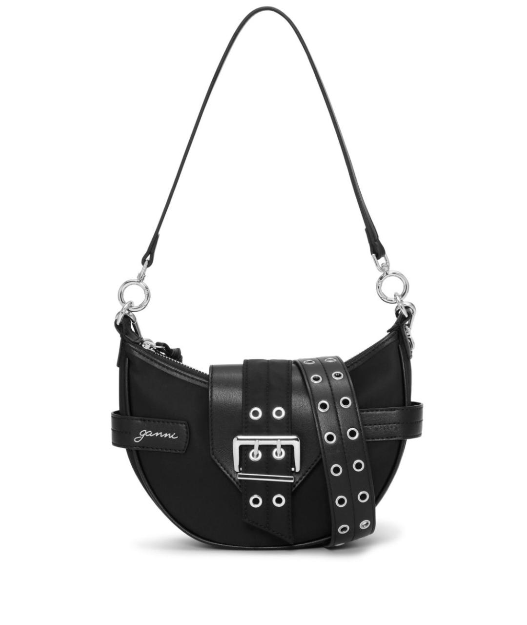 GANNI Черная сумка через плечо, фото 1