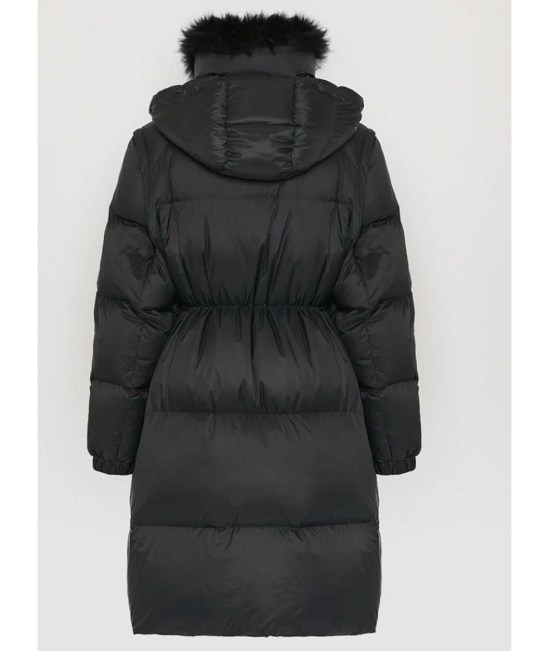 YVES SALOMON Черный полиамидовый пуховик, фото 3