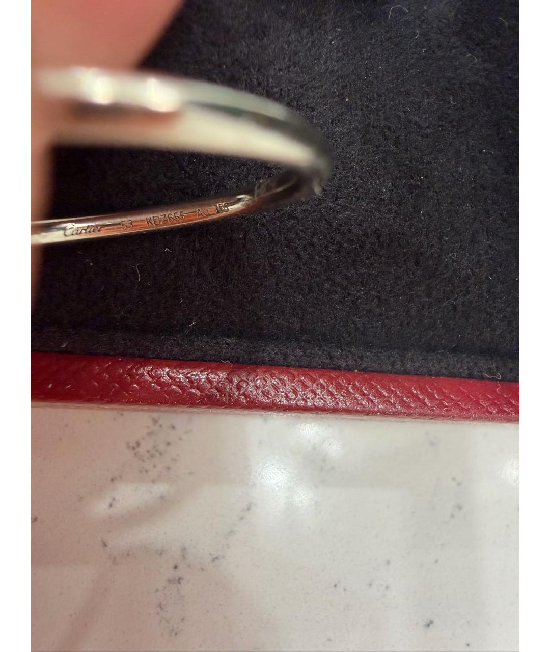 CARTIER Белое кольцо из белого золота, фото 3