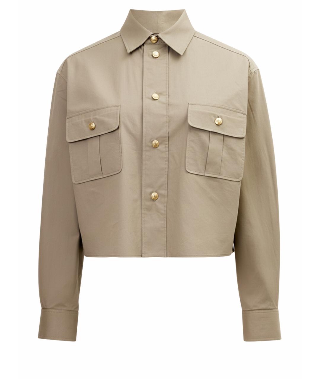 CELINE Бежевая хлопковая рубашка, фото 1