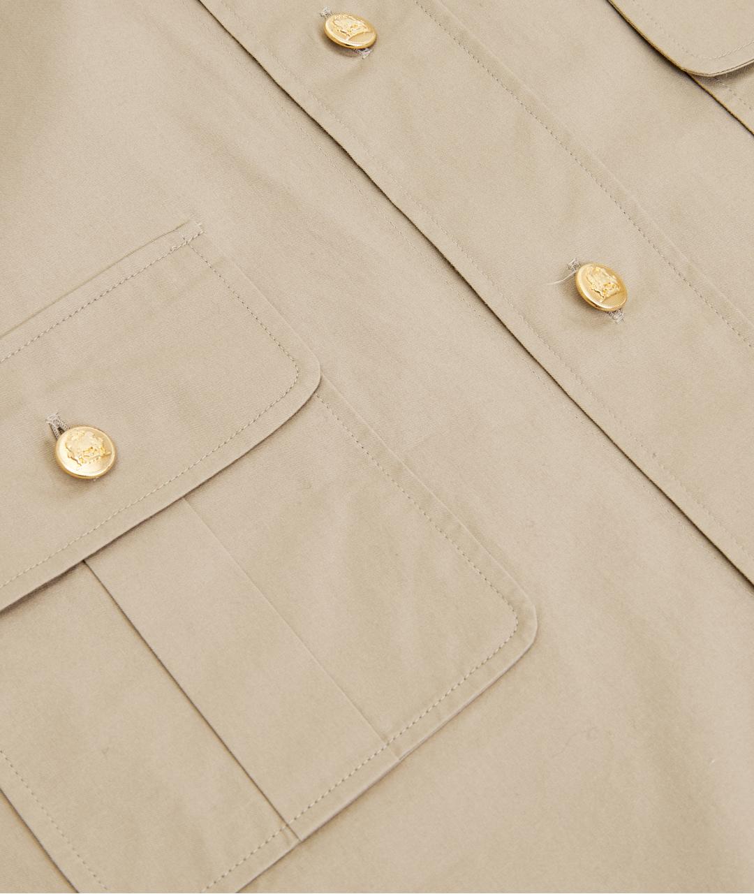 CELINE Бежевая хлопковая рубашка, фото 4