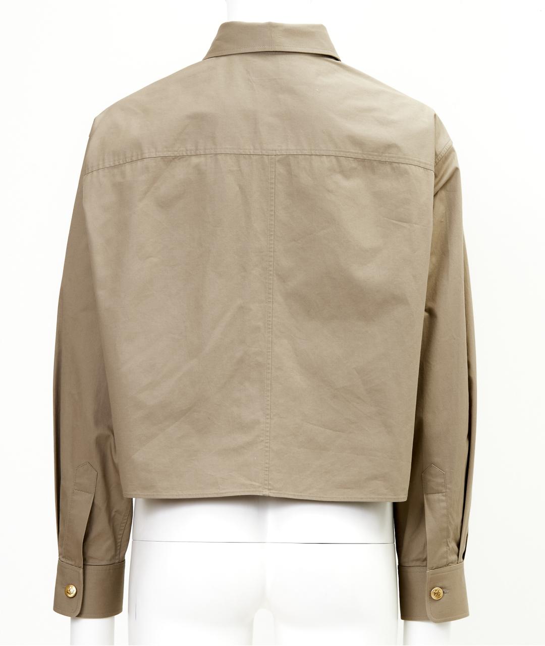 CELINE Бежевая хлопковая рубашка, фото 2