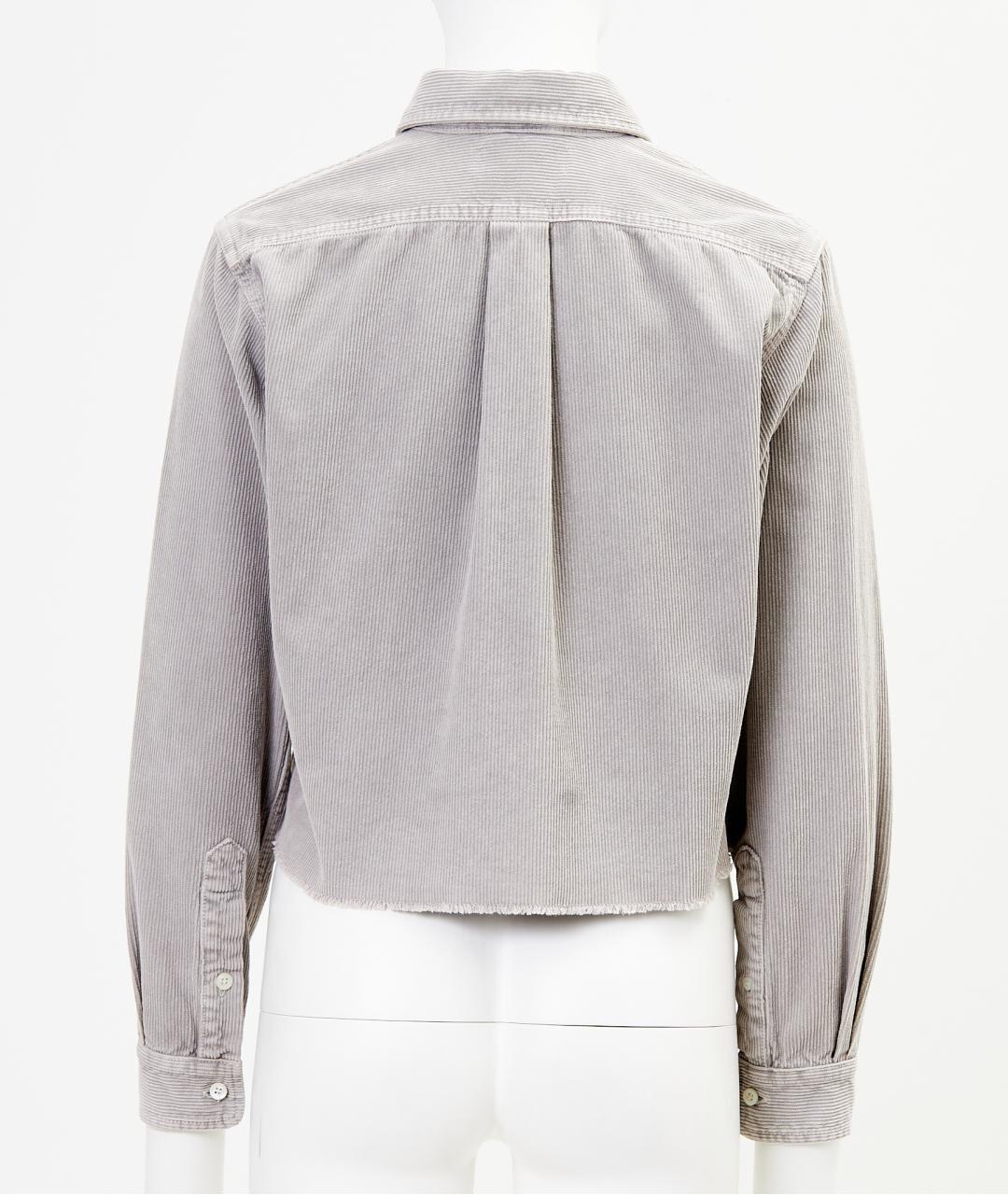 MIU MIU Серая хлопковая рубашка, фото 2