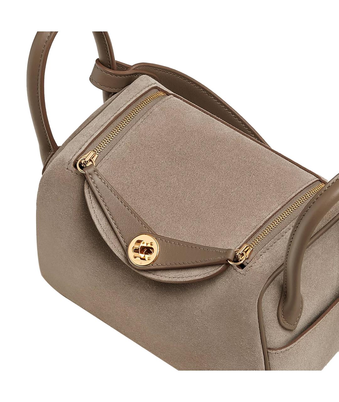 HERMES Коричневая кожаная сумка через плечо, фото 3