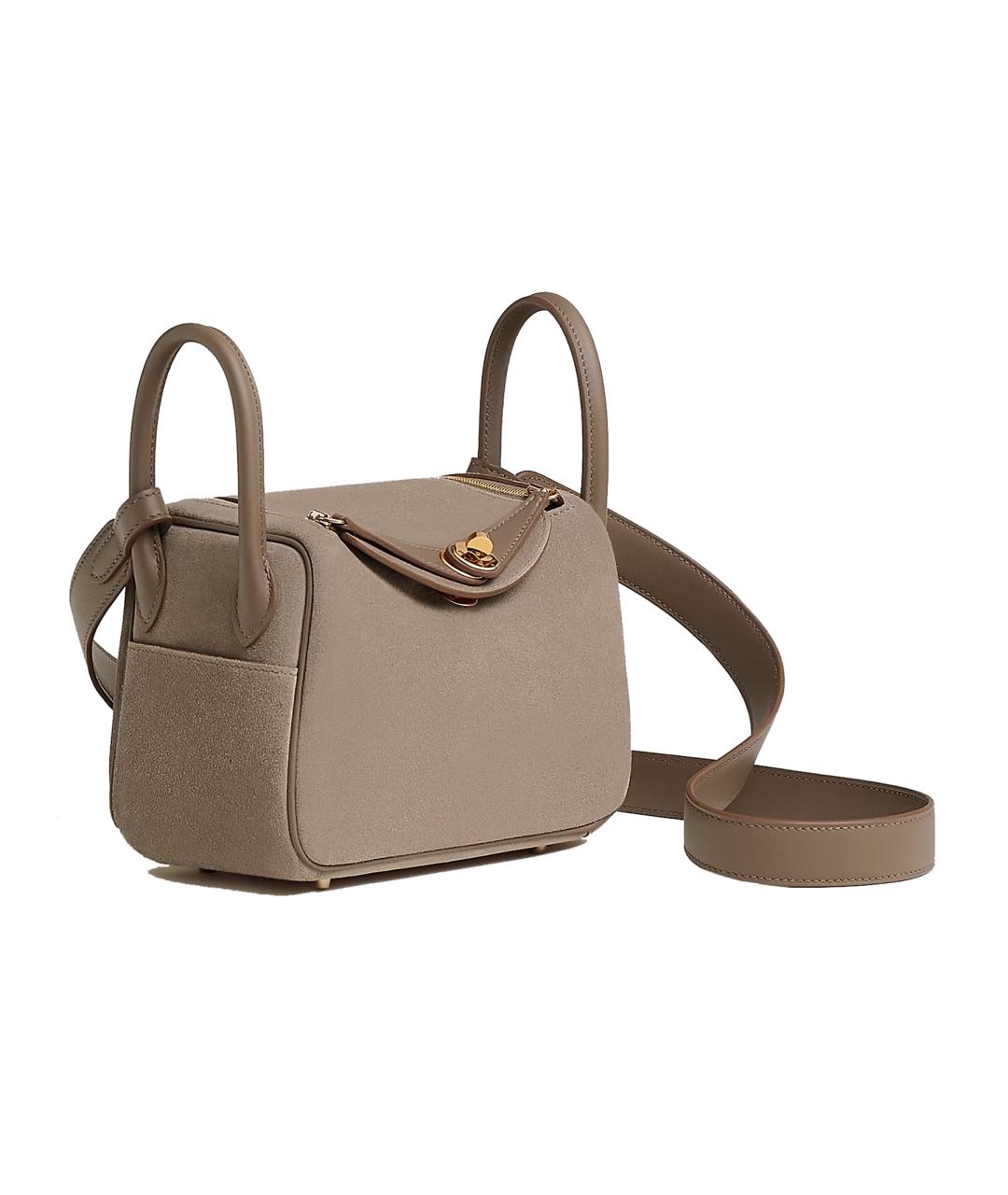 HERMES Коричневая кожаная сумка через плечо, фото 2