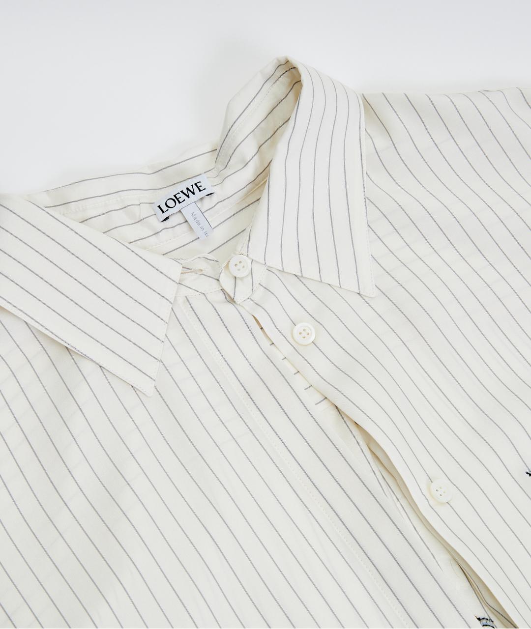 LOEWE Бежевая хлопковая блузы, фото 3