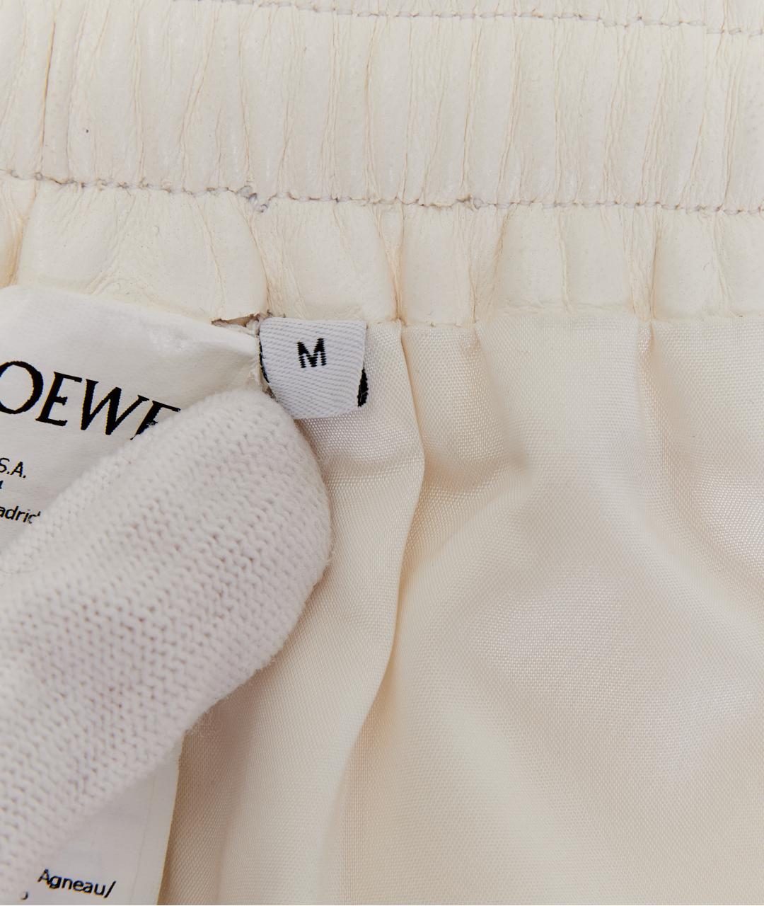 LOEWE Белые вискозные шорты, фото 5