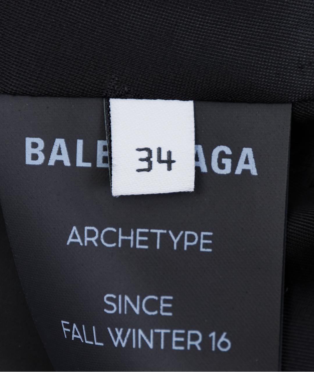 BALENCIAGA Черный шерстяной жакет/пиджак, фото 5