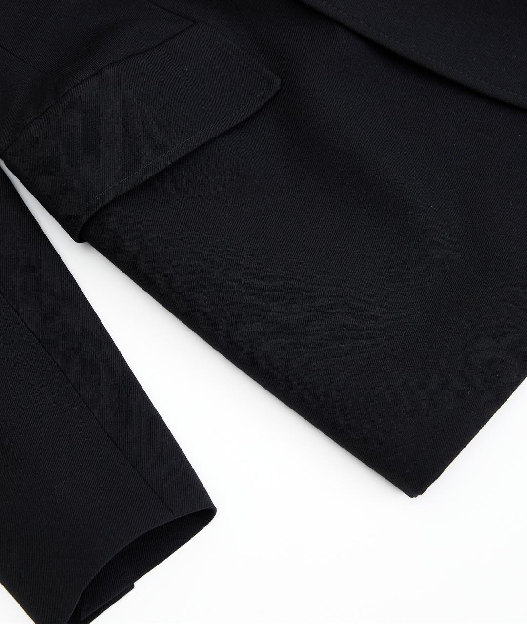 BALENCIAGA Черный шерстяной жакет/пиджак, фото 4