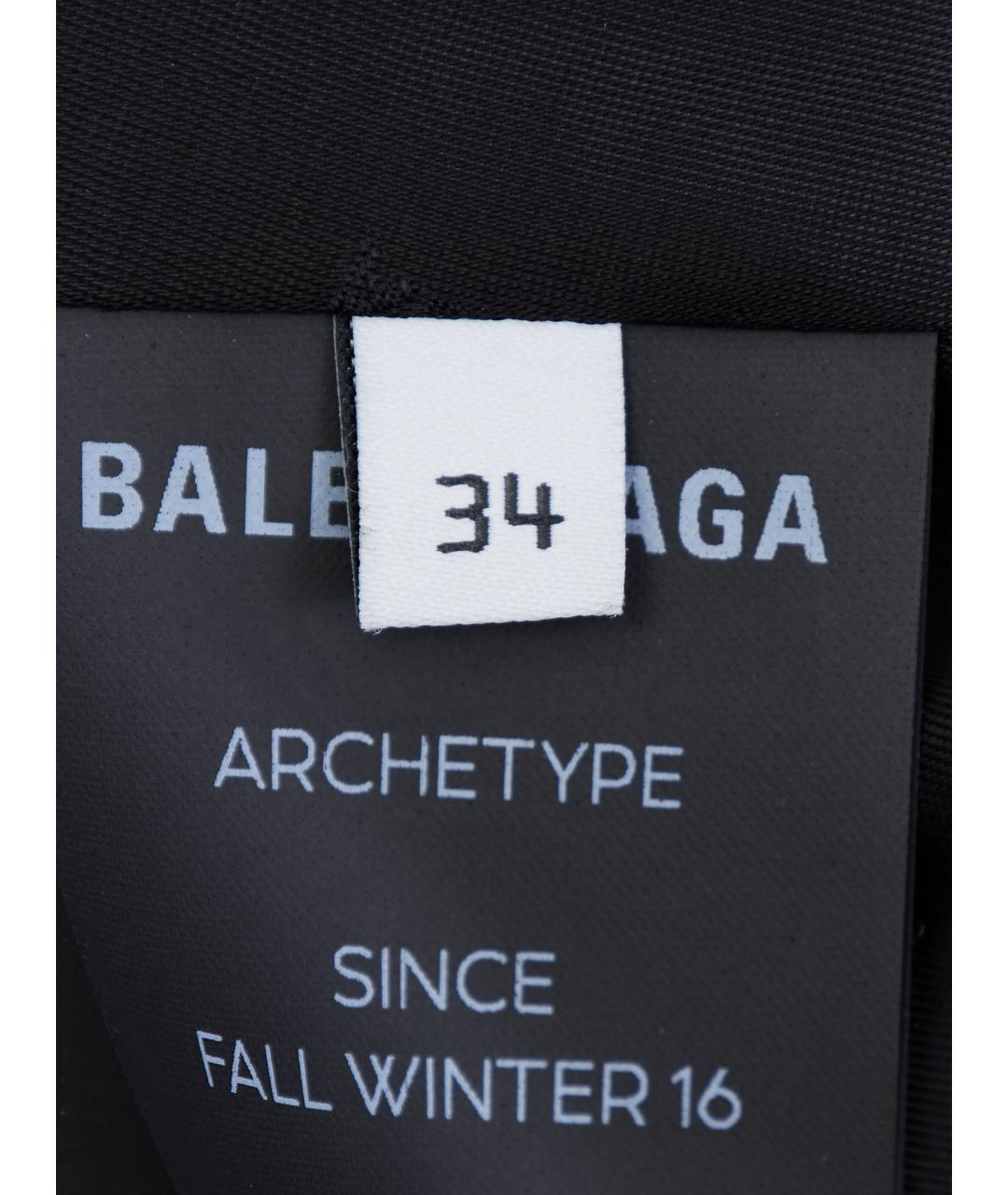 BALENCIAGA Черный шерстяной жакет/пиджак, фото 9