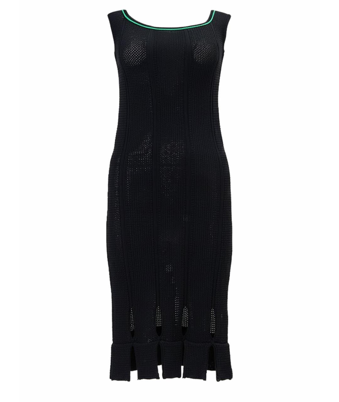 BOTTEGA VENETA Черное вискозное повседневное платье, фото 1