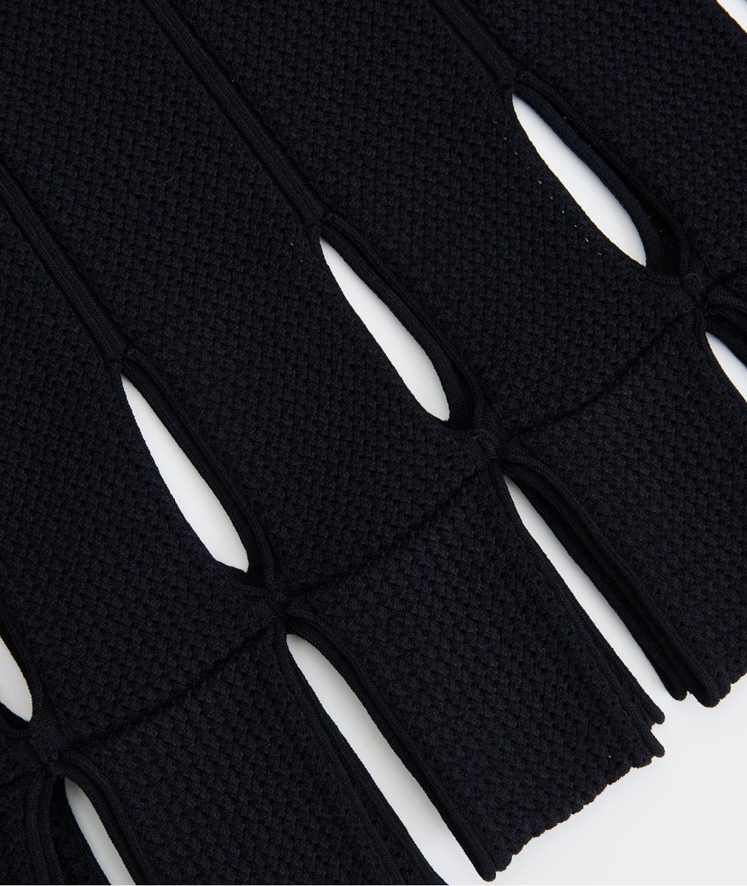 BOTTEGA VENETA Черное вискозное повседневное платье, фото 5