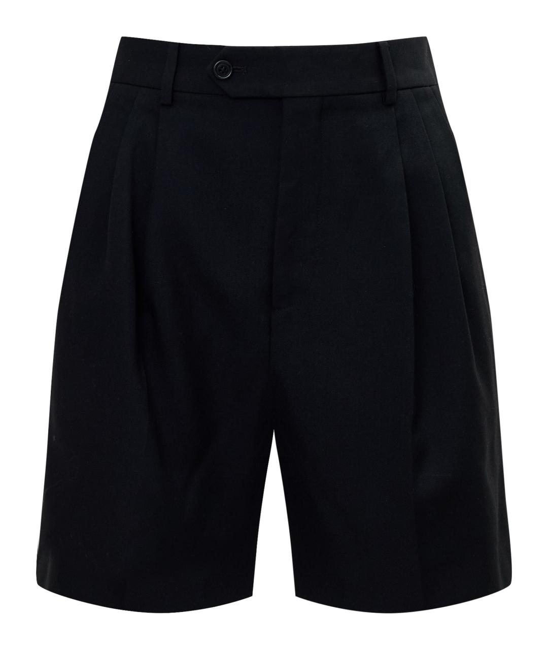 CELINE Черные шерстяные шорты, фото 1