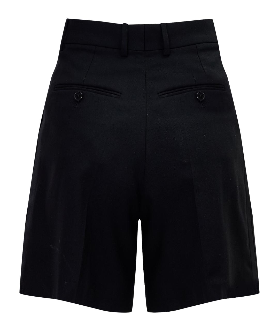 CELINE Черные шерстяные шорты, фото 10