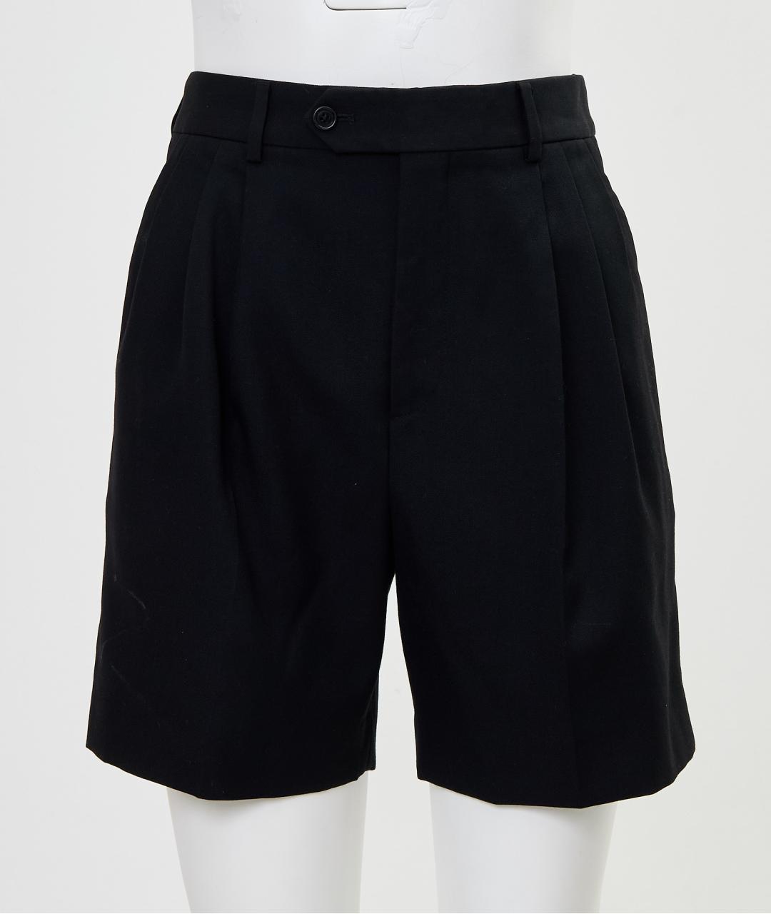 CELINE Черные шерстяные шорты, фото 6