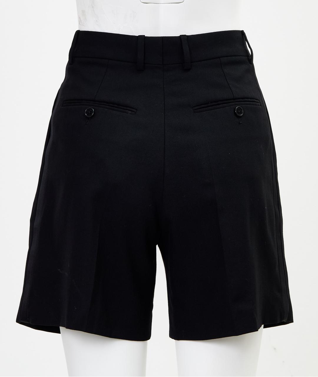 CELINE Черные шерстяные шорты, фото 2