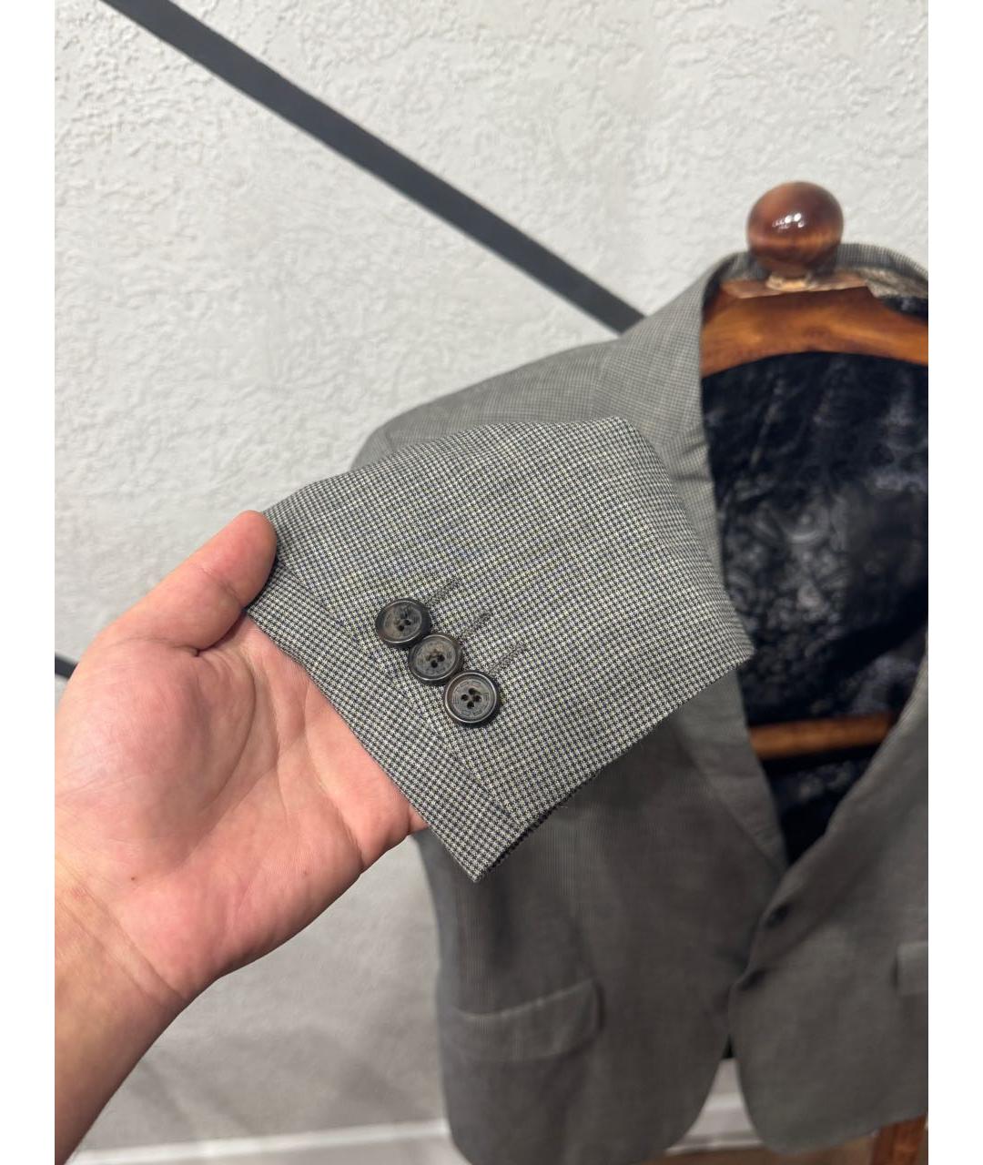 ETRO Серый шерстяной пиджак, фото 2