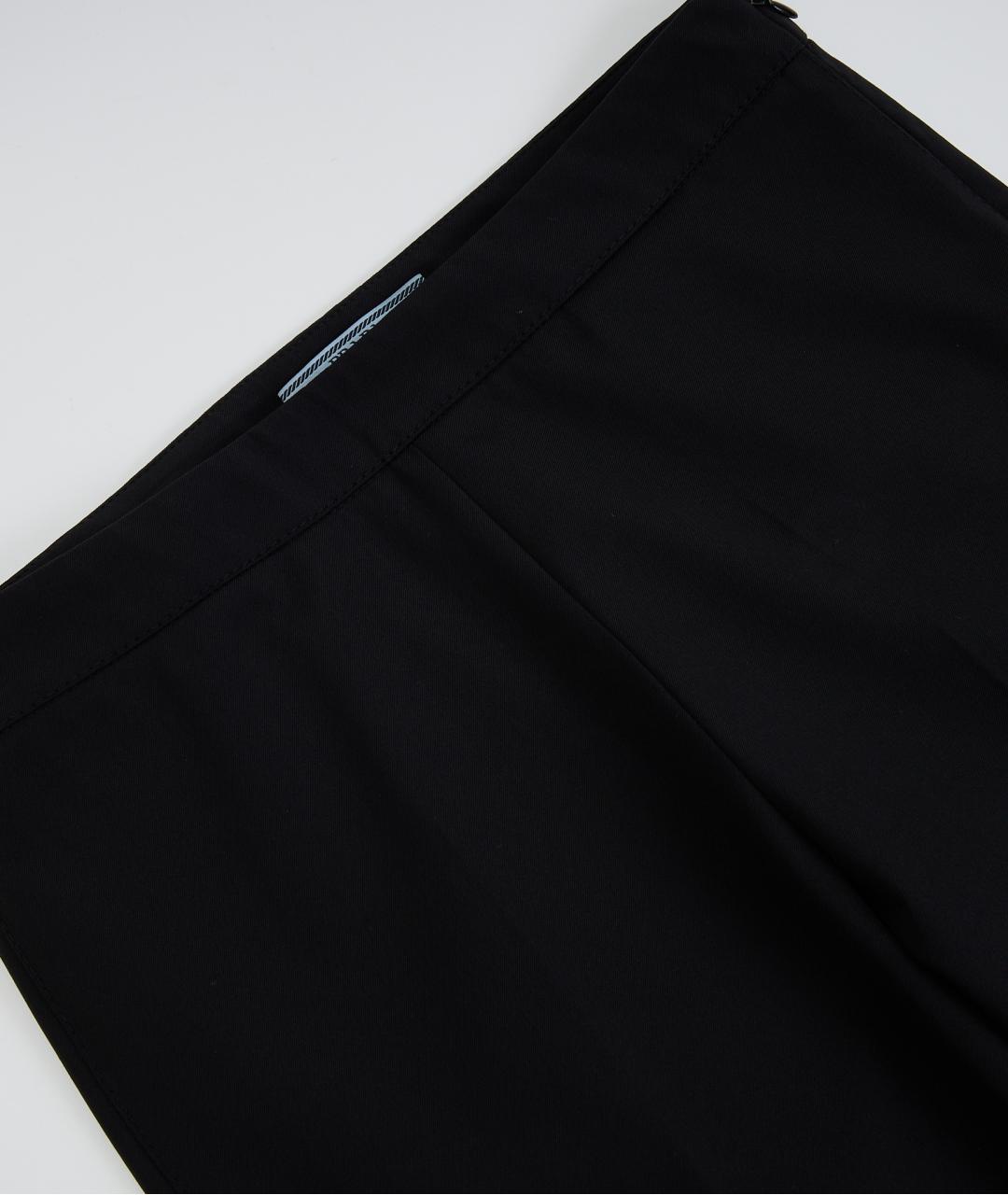 PRADA Черные полиэстеровые брюки узкие, фото 3