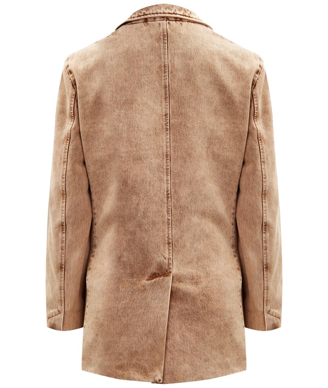 MIU MIU Коричневый хлопковый жакет/пиджак, фото 14