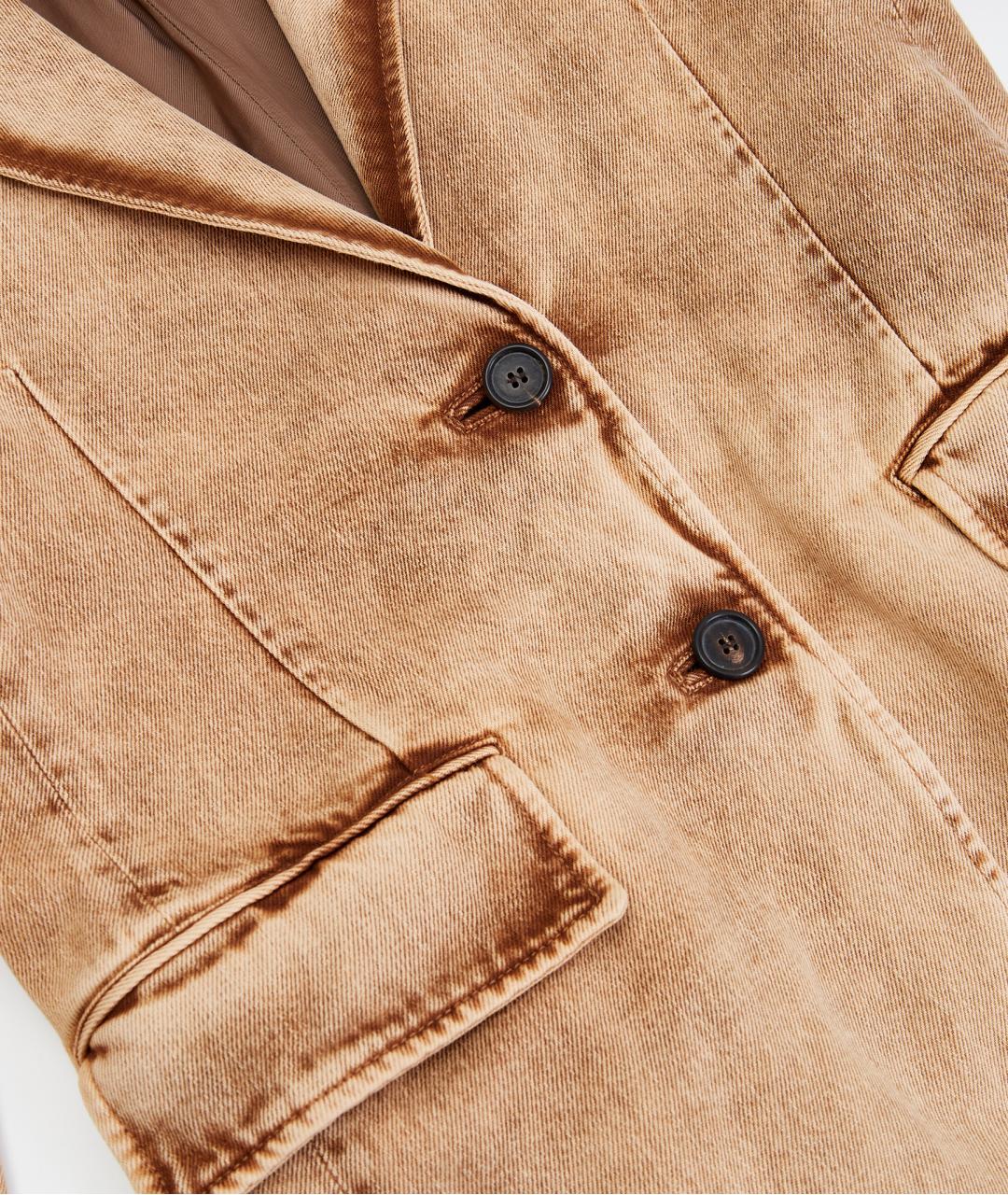 MIU MIU Коричневый хлопковый жакет/пиджак, фото 5