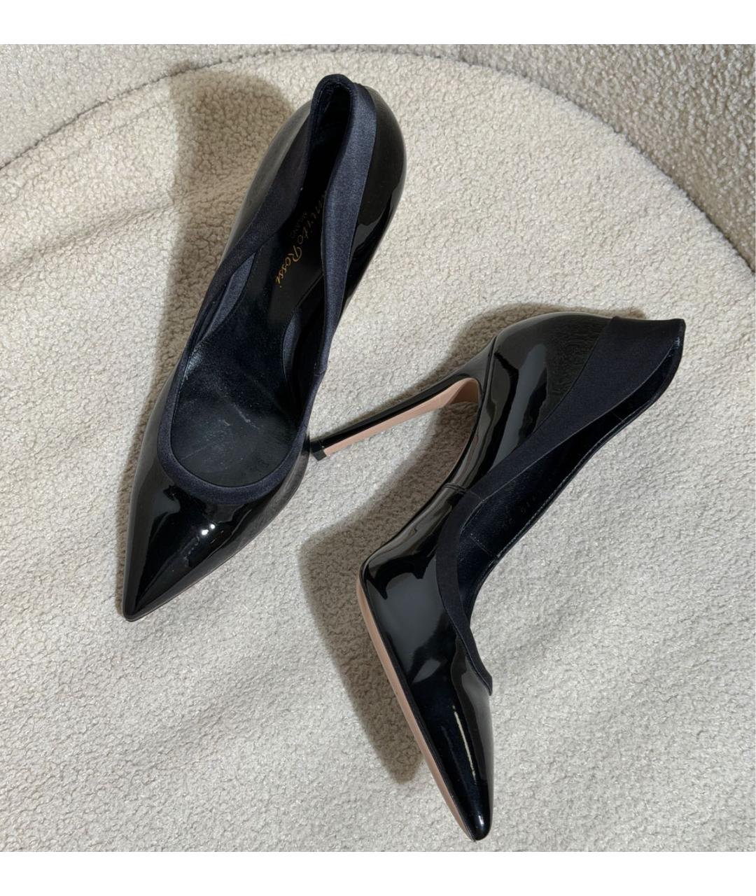 GIANVITO ROSSI Черные туфли из лакированной кожи, фото 6