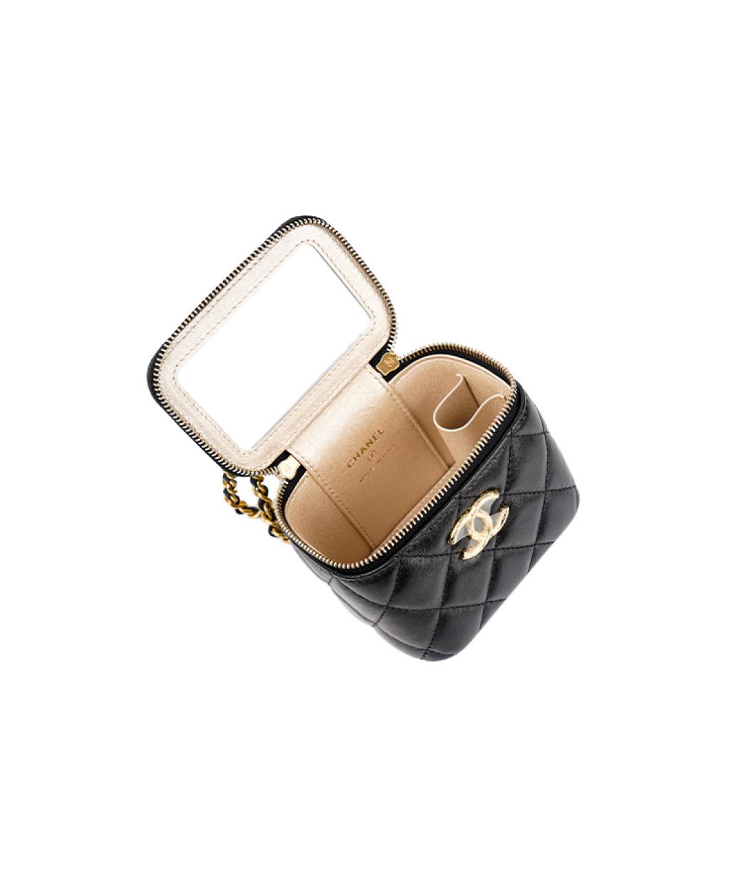 CHANEL Черная кожаная сумка через плечо, фото 5