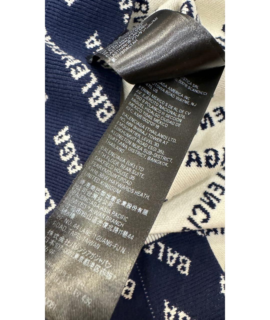 BALENCIAGA Темно-синий хлопковый джемпер / свитер, фото 6