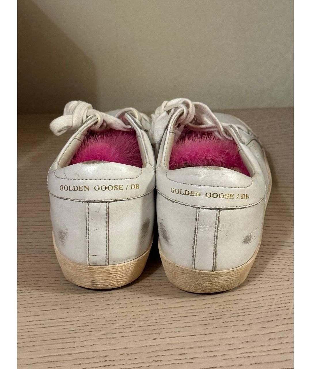 GOLDEN GOOSE DELUXE BRAND Белые кожаные кеды, фото 4