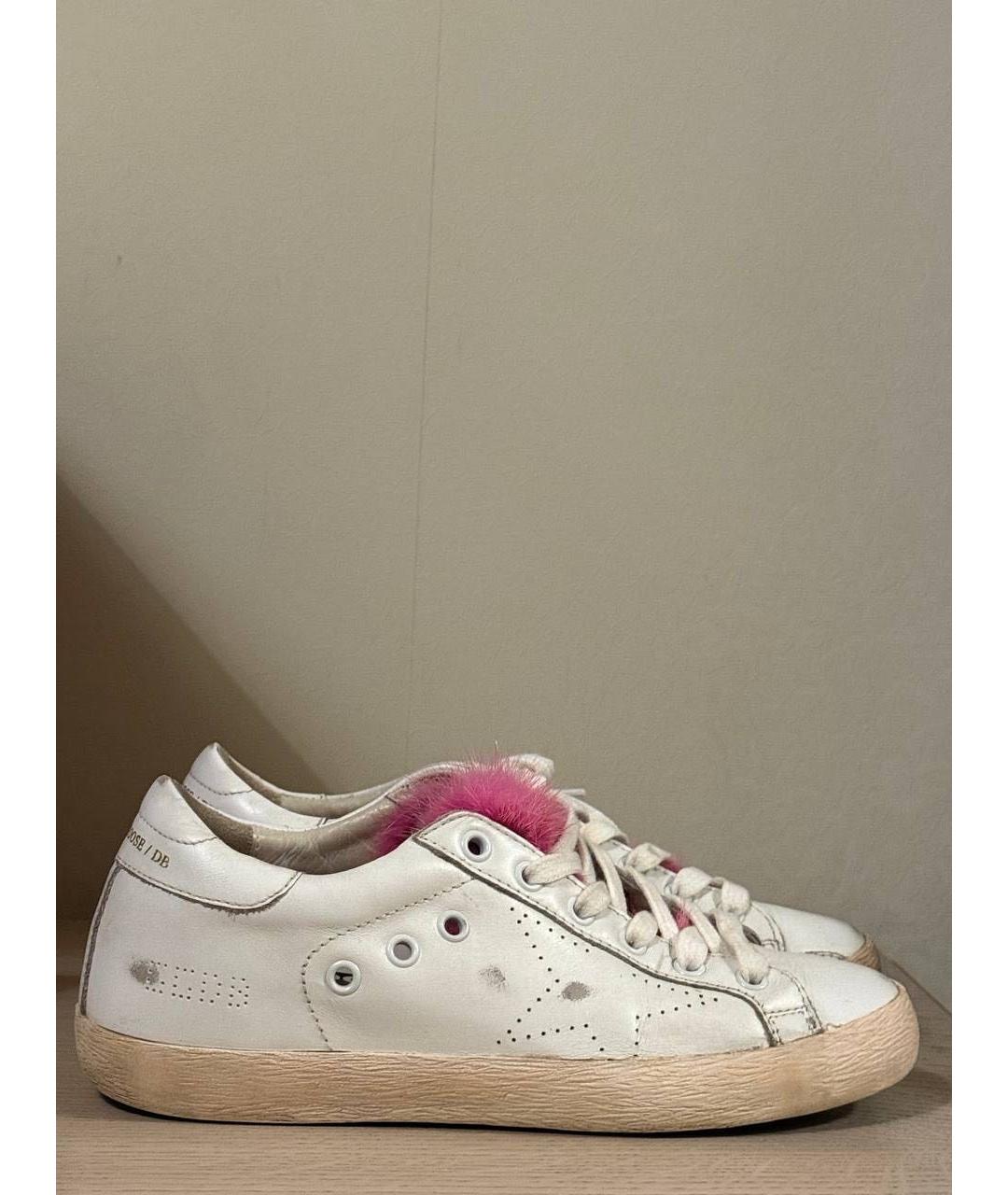 GOLDEN GOOSE DELUXE BRAND Белые кожаные кеды, фото 6