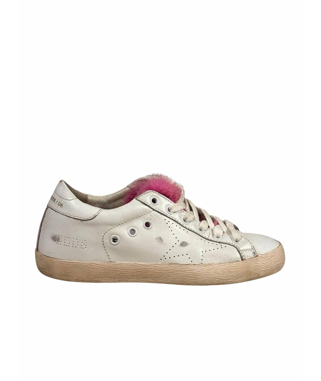 GOLDEN GOOSE DELUXE BRAND Белые кожаные кеды, фото 1