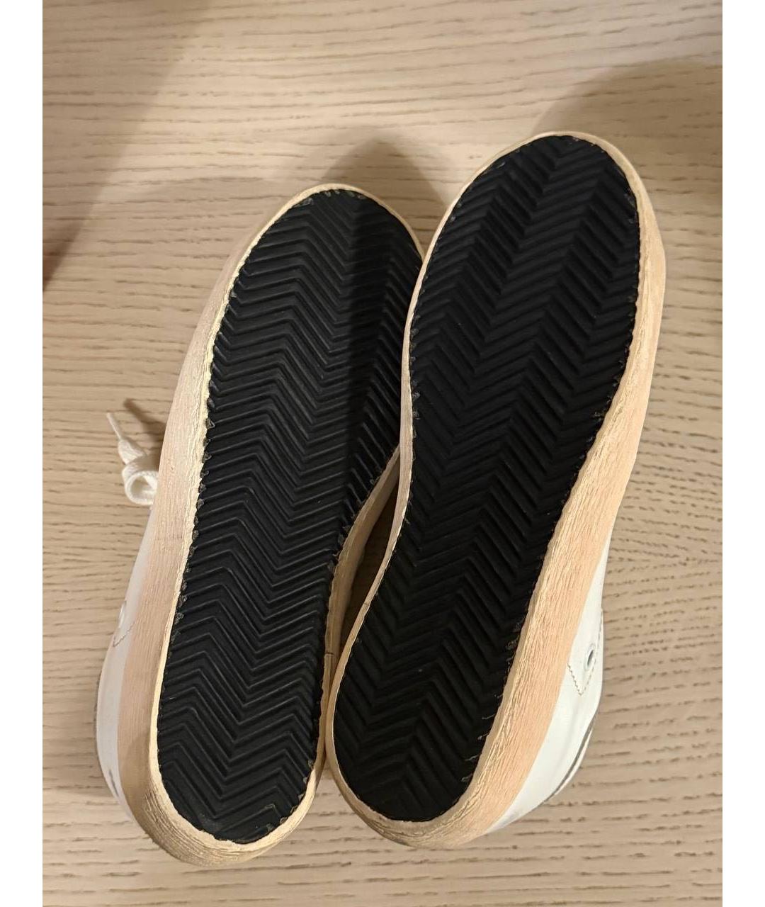 GOLDEN GOOSE DELUXE BRAND Белые кожаные кеды, фото 5